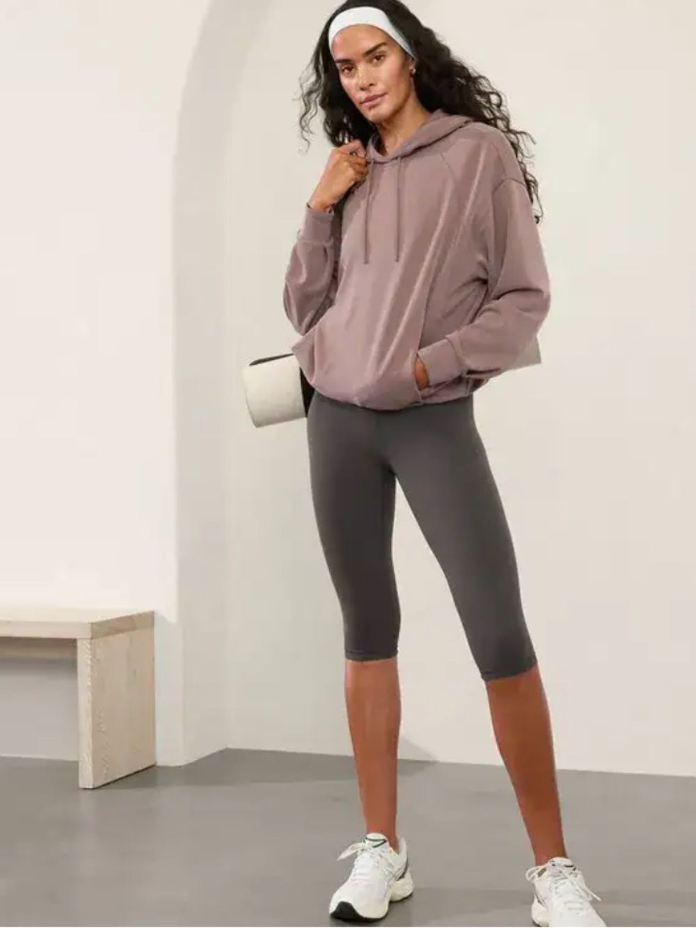 Athleta Seasoft Bubble Hem Hoodie!